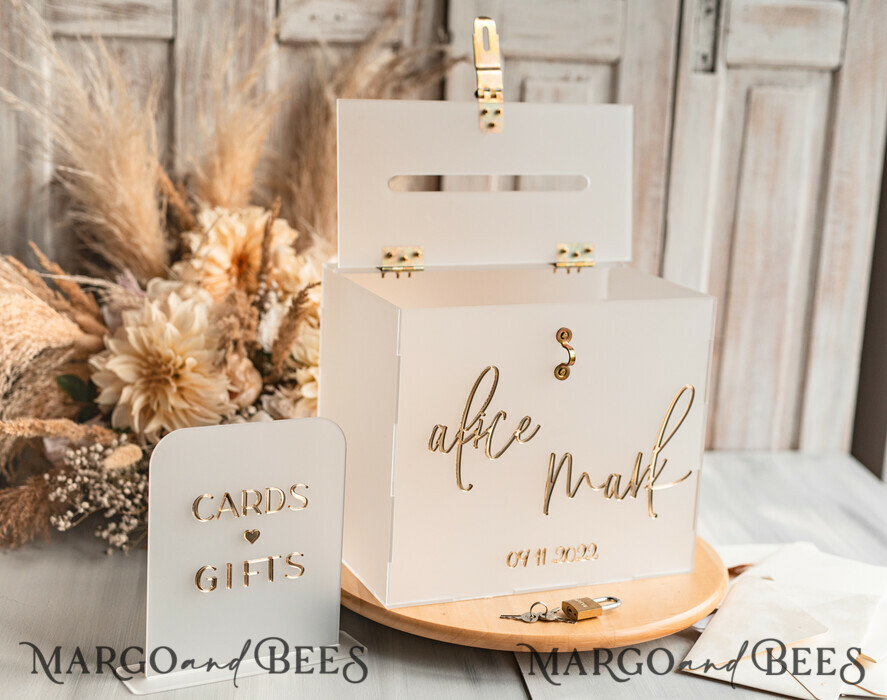 CARD BOXES acrylic Cards box Elegant Frozen wedding Set acrylic card box with Lock and sign cards & gifts, Personalized Wedding Card Box, Clear Card Box, Wedding Card Box with Lid, Wedding Money Box, Wedding Card Holder