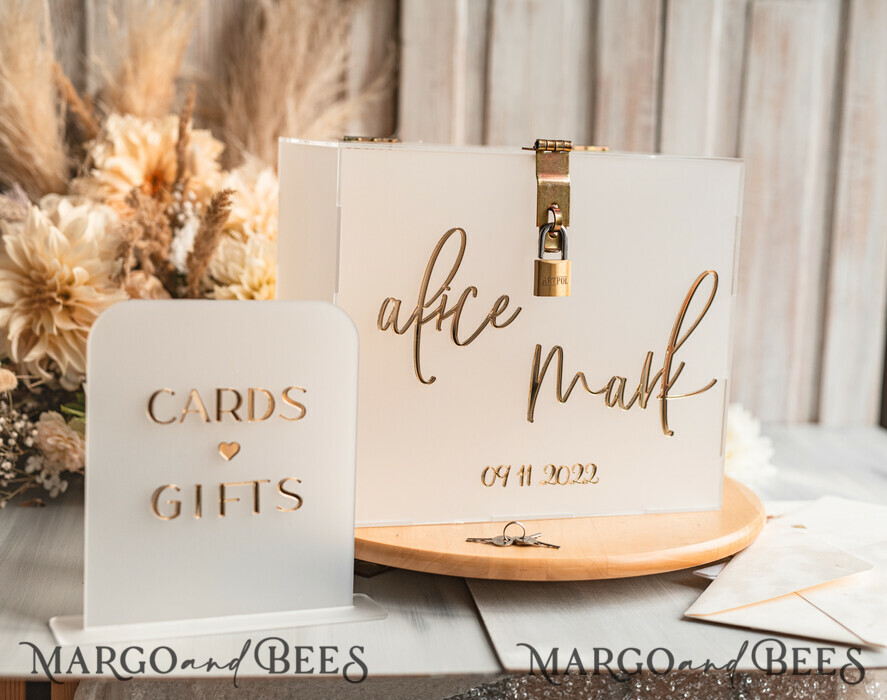 CARD BOXES acrylic Cards box Elegant Frozen wedding Set acrylic card box with Lock and sign cards & gifts, Personalized Wedding Card Box, Clear Card Box, Wedding Card Box with Lid, Wedding Money Box, Wedding Card Holder