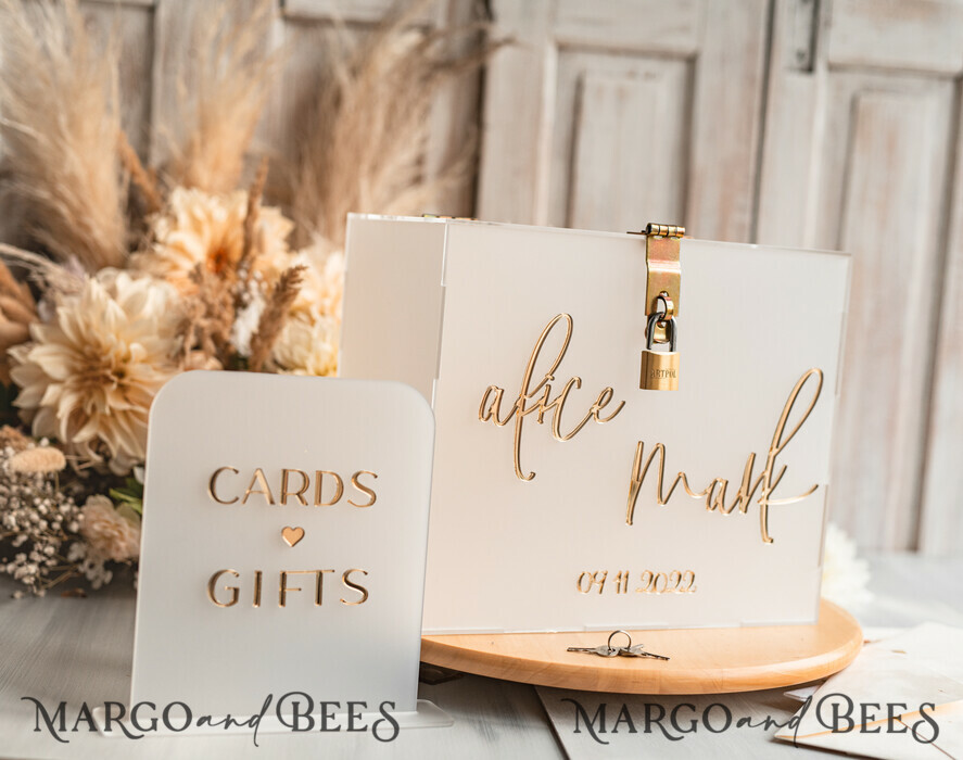 CARD BOXES acrylic Cards box Elegant Frozen wedding Set acrylic card box with Lock and sign cards & gifts, Personalized Wedding Card Box, Clear Card Box, Wedding Card Box with Lid, Wedding Money Box, Wedding Card Holder
