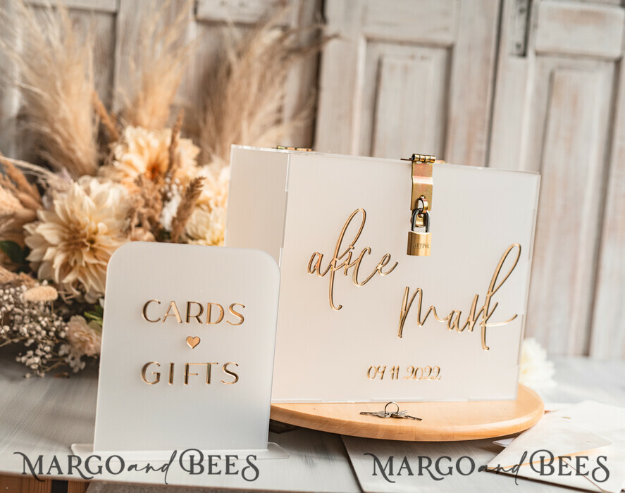 CARD BOXES acrylic Cards box Elegant Frozen wedding Set acrylic card box with Lock and sign cards & gifts, Personalized Wedding Card Box, Clear Card Box, Wedding Card Box with Lid, Wedding Money Box, Wedding Card Holder