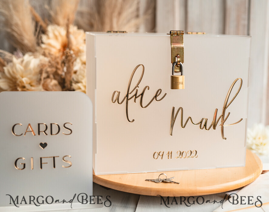 CARD BOXES acrylic Cards box Elegant Frozen wedding Set acrylic card box with Lock and sign cards & gifts, Personalized Wedding Card Box, Clear Card Box, Wedding Card Box with Lid, Wedding Money Box, Wedding Card Holder