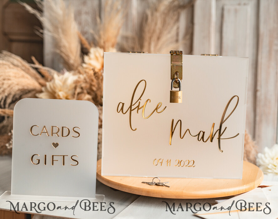 CARD BOXES acrylic Cards box Elegant Frozen wedding Set acrylic card box with Lock and sign cards & gifts, Personalized Wedding Card Box, Clear Card Box, Wedding Card Box with Lid, Wedding Money Box, Wedding Card Holder
