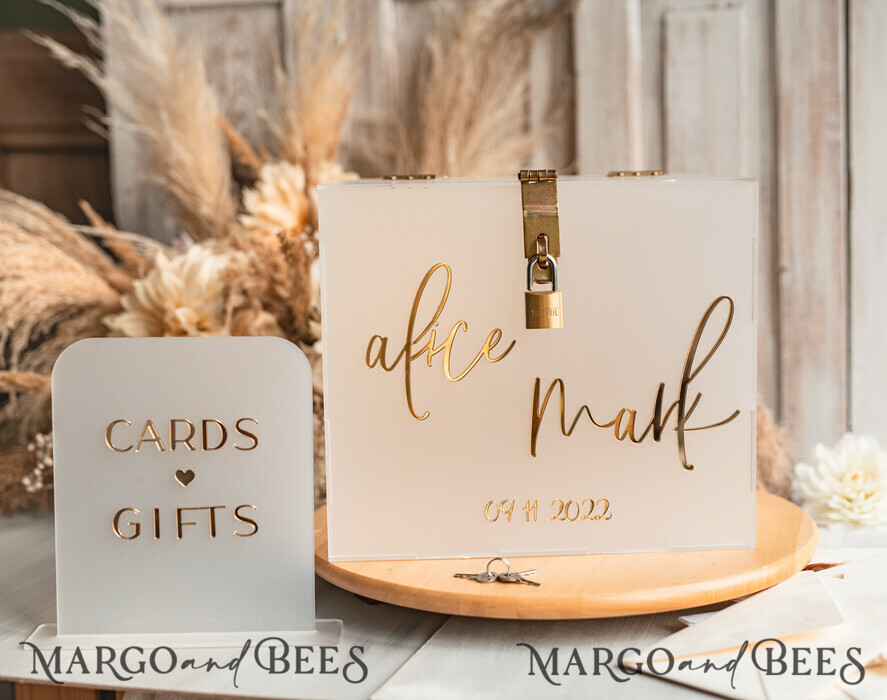 CARD BOXES acrylic Cards box Elegant Frozen wedding Set acrylic card box with Lock and sign cards & gifts, Personalized Wedding Card Box, Clear Card Box, Wedding Card Box with Lid, Wedding Money Box, Wedding Card Holder