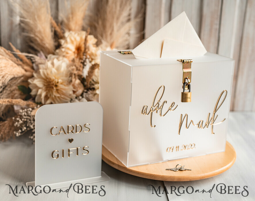 CARD BOXES acrylic Cards box Elegant Frozen wedding Set acrylic card box with Lock and sign cards & gifts, Personalized Wedding Card Box, Clear Card Box, Wedding Card Box with Lid, Wedding Money Box, Wedding Card Holder