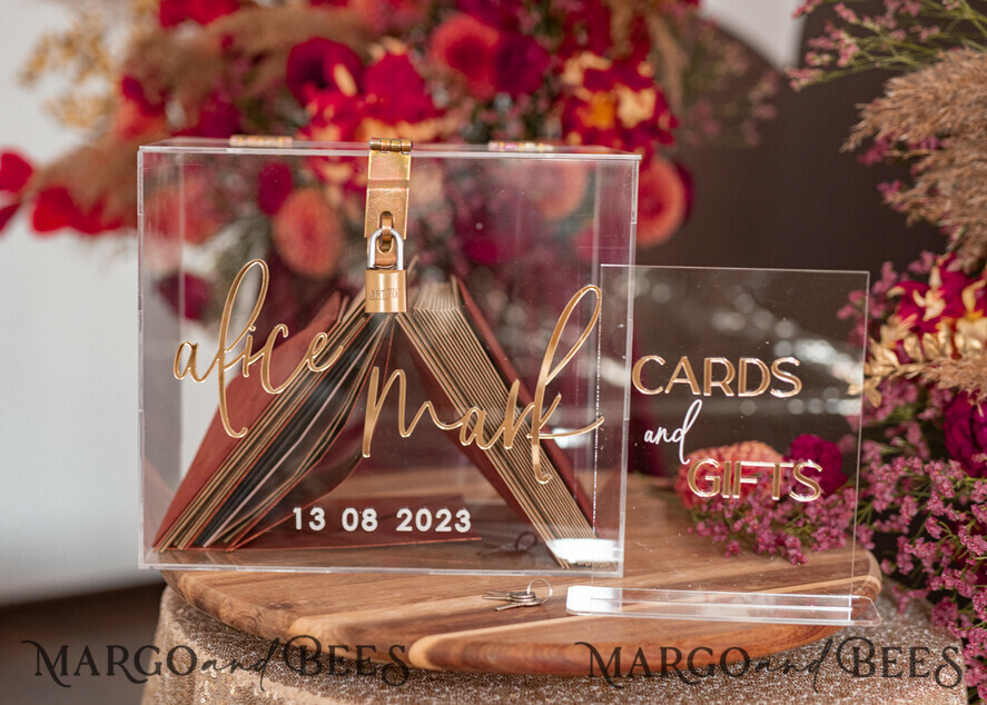 CARD BOXES acrylic Cards box Elegant Clear wedding Set acrylic card box with Lock and sign cards & gifts, Personalized Wedding Card Box, Clear Card Box, Wedding Card Box with Lid, Wedding Money Box, Wedding Card Holder