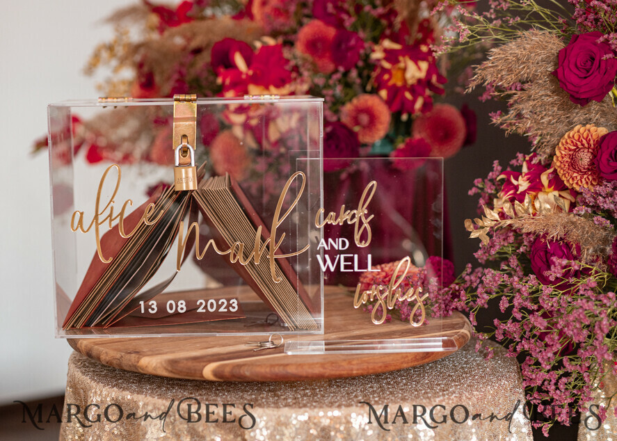 CARD BOXES acrylic Cards box Elegant Clear wedding Set acrylic card box with Lock and sign cards & gifts, Personalized Wedding Card Box, Clear Card Box, Wedding Card Box with Lid, Wedding Money Box, Wedding Card Holder