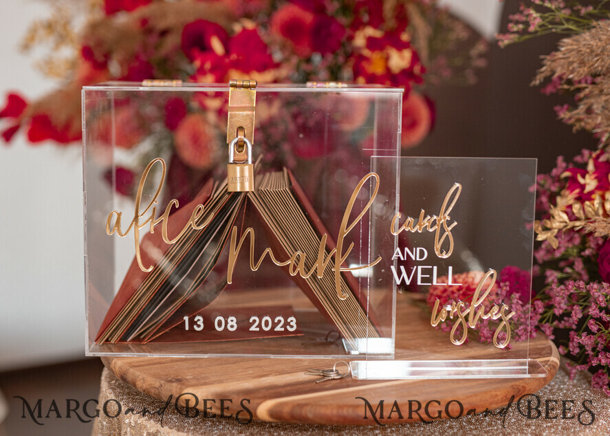CARD BOXES acrylic Cards box Elegant Clear wedding Set acrylic card box with Lock and sign cards & gifts, Personalized Wedding Card Box, Clear Card Box, Wedding Card Box with Lid, Wedding Money Box, Wedding Card Holder