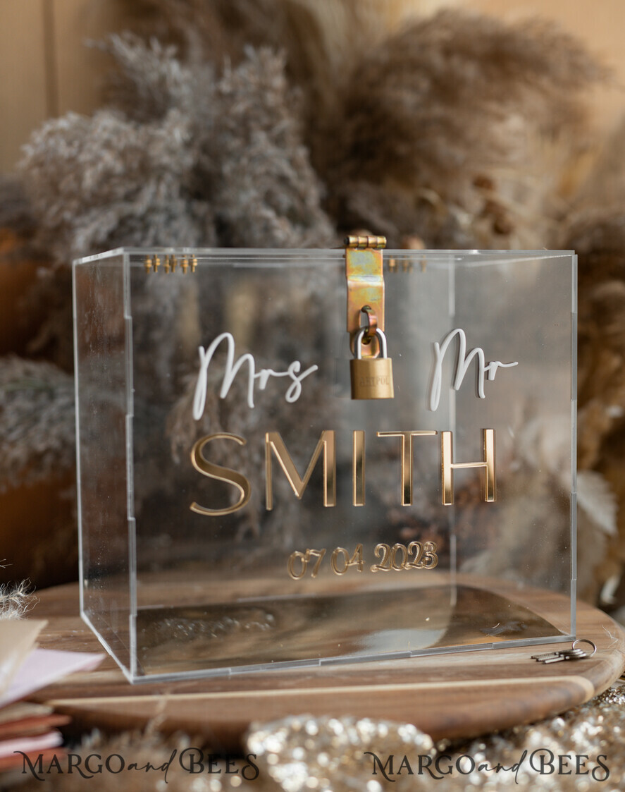 CARD BOXES acrylic Cards box Modern Clear wedding wishing well acrylic card box with Lock, Personalized Wedding Card Box, Clear Card Box, Wedding Card Box with Lid, Wedding Money Box, Wedding Card Holder