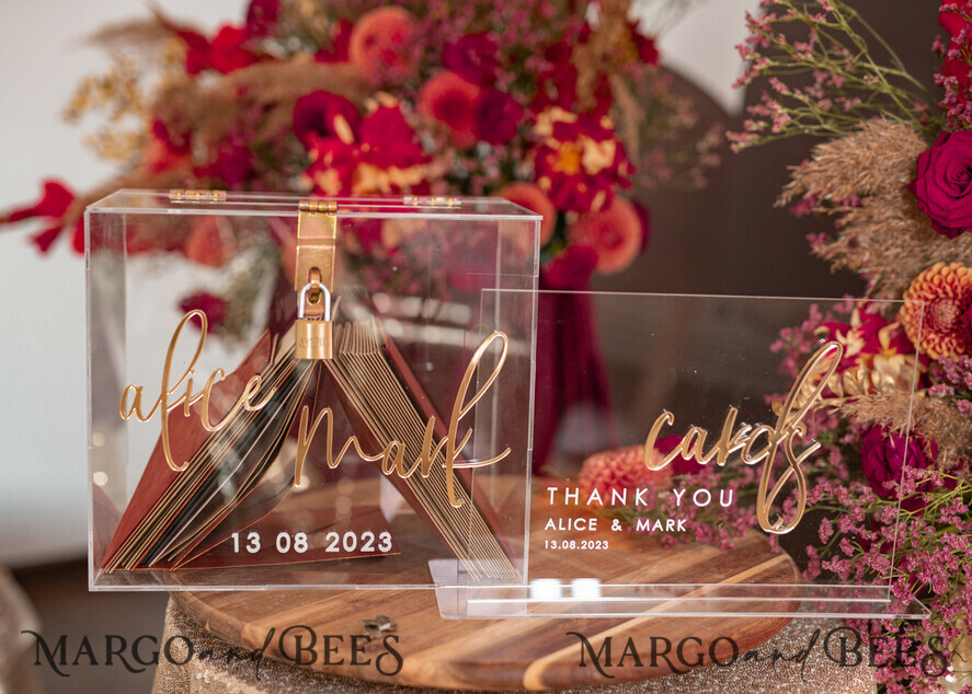 CARD BOXES acrylic Cards box Elegant Clear wedding Set acrylic card box with Lock and sign cards & gifts, Personalized Wedding Card Box, Clear Card Box, Wedding Card Box with Lid, Wedding Money Box, Wedding Card Holder