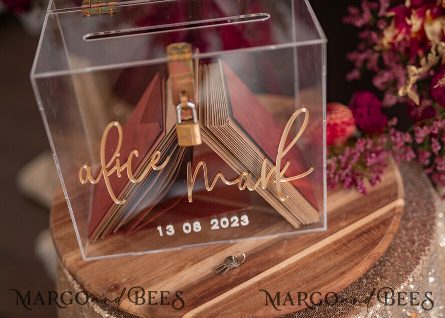 CARD BOXES acrylic Cards box Elegant Clear wedding Set acrylic card box with Lock and sign cards & gifts, Personalized Wedding Card Box, Clear Card Box, Wedding Card Box with Lid, Wedding Money Box, Wedding Card Holder