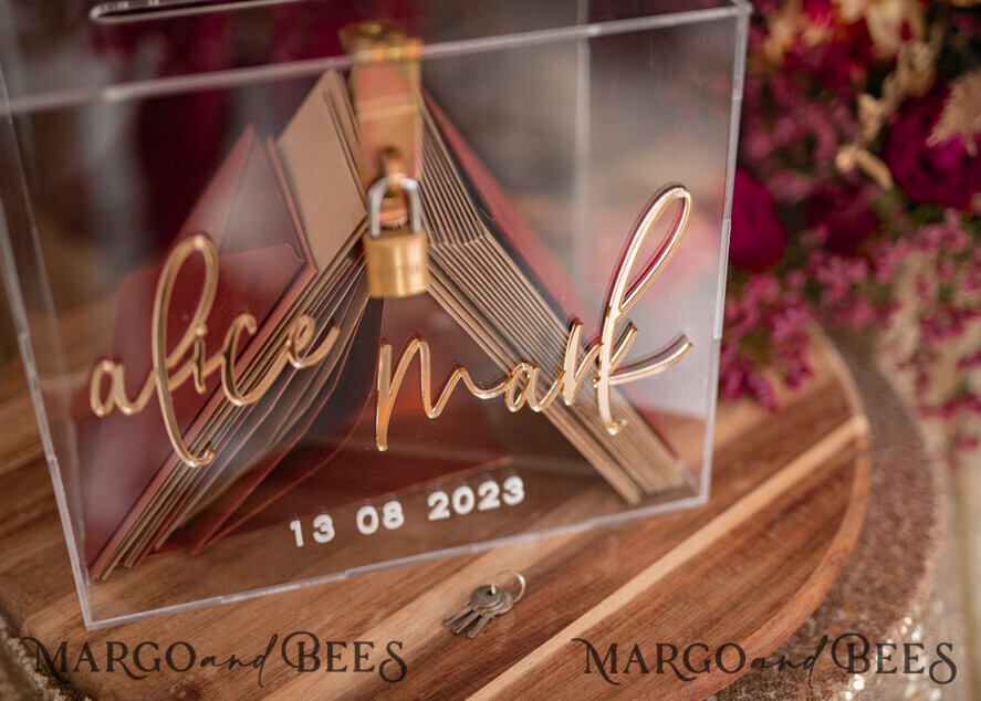 CARD BOXES acrylic Cards box Elegant Clear wedding Set acrylic card box with Lock and sign cards & gifts, Personalized Wedding Card Box, Clear Card Box, Wedding Card Box with Lid, Wedding Money Box, Wedding Card Holder