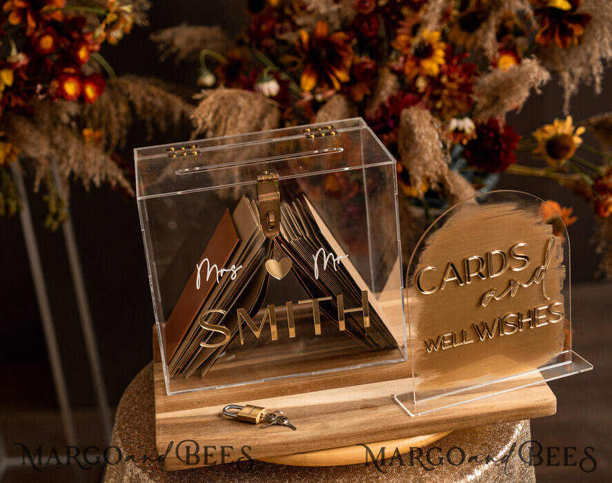 CARD BOXES acrylic Cards box Elegant Clear wedding Set acrylic card box with Lock and sign cards & gifts, Personalized Wedding Card Box, Clear Card Box, Wedding Card Box with Lid, Wedding Money Box, Wedding Card Holder