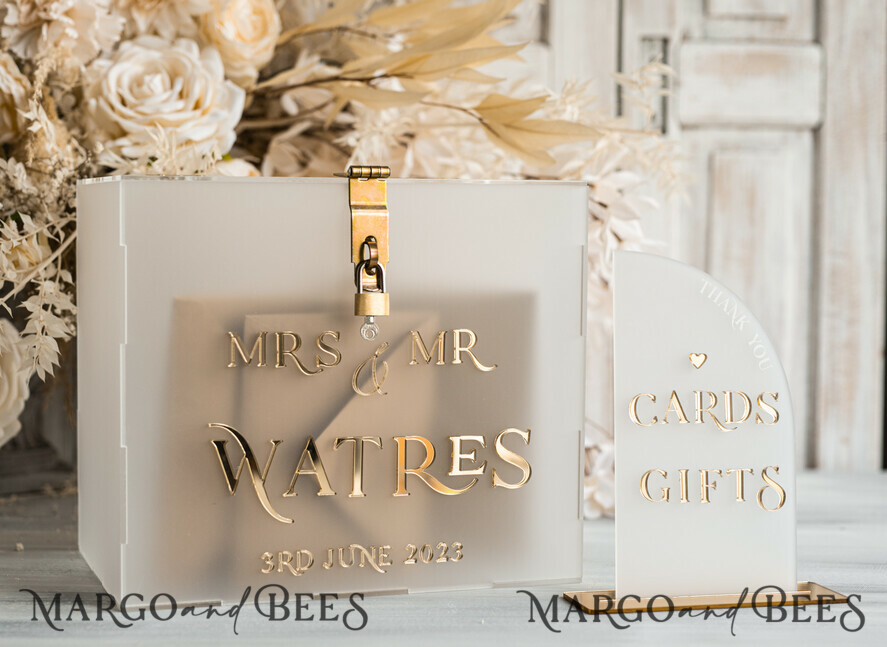 CARD BOXES acrylic Cards box Elegant Frozen wedding Set acrylic card box with Lock and sign cards & gifts, Personalized Wedding Card Box, Clear Card Box, Wedding Card Box with Lid, Wedding Money Box, Wedding Card Holder
