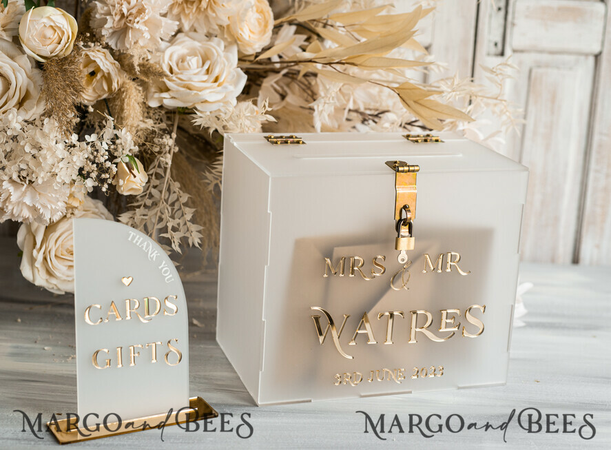 CARD BOXES acrylic Cards box Elegant Frozen wedding Set acrylic card box with Lock and sign cards & gifts, Personalized Wedding Card Box, Clear Card Box, Wedding Card Box with Lid, Wedding Money Box, Wedding Card Holder