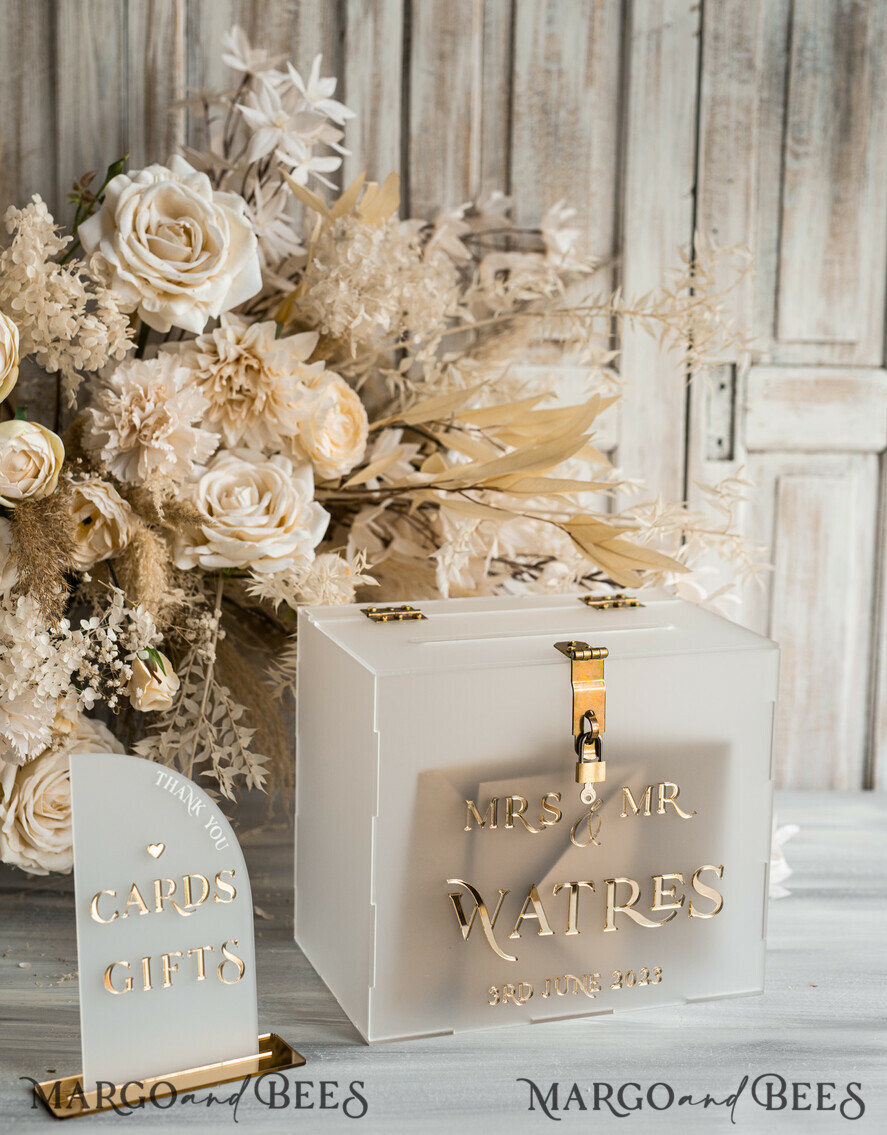 CARD BOXES acrylic Cards box Elegant Frozen wedding Set acrylic card box with Lock and sign cards & gifts, Personalized Wedding Card Box, Clear Card Box, Wedding Card Box with Lid, Wedding Money Box, Wedding Card Holder