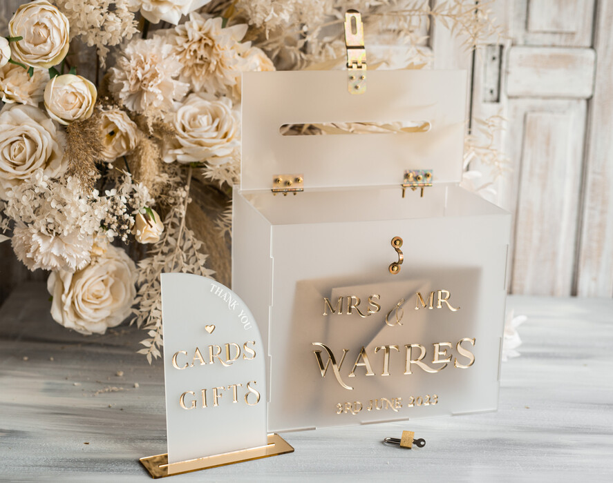 CARD BOXES acrylic Cards box Elegant Frozen wedding Set acrylic card box with Lock and sign cards & gifts, Personalized Wedding Card Box, Clear Card Box, Wedding Card Box with Lid, Wedding Money Box, Wedding Card Holder