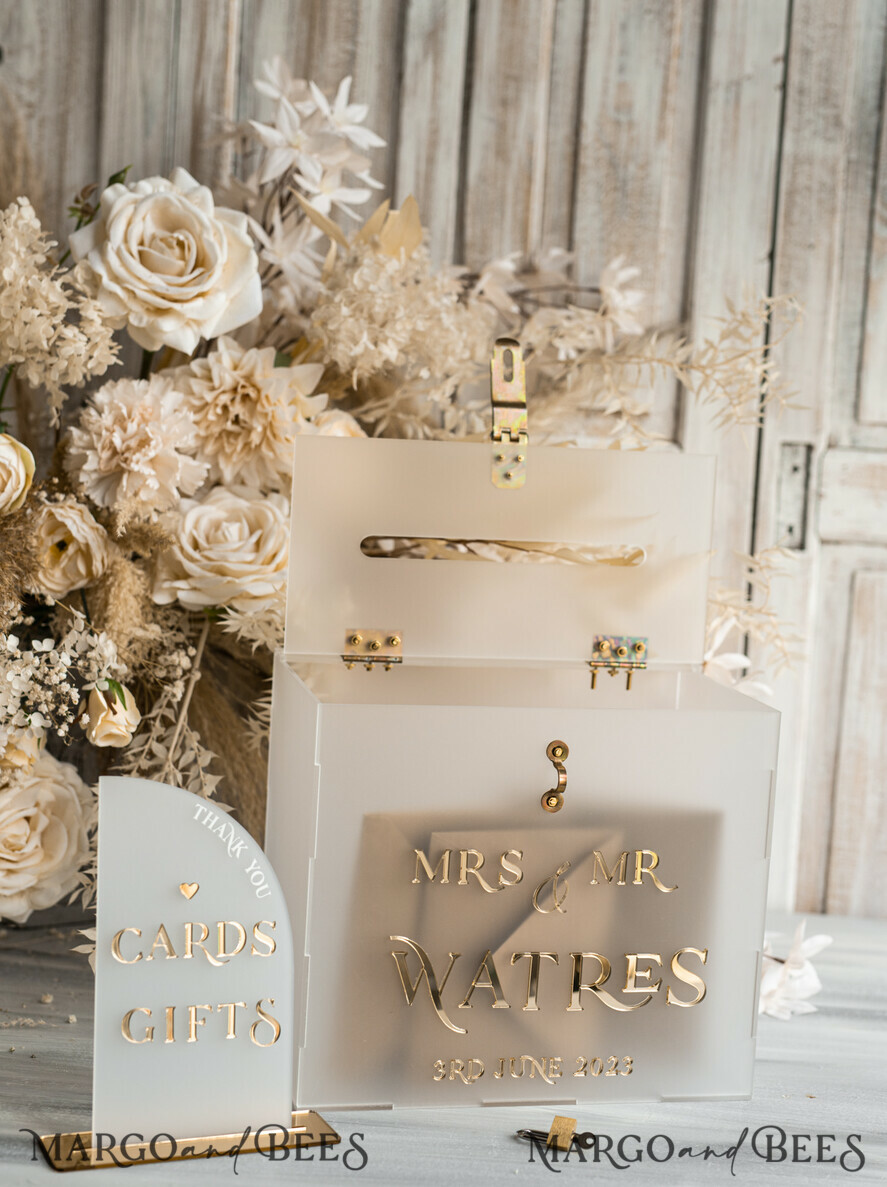CARD BOXES acrylic Cards box Elegant Frozen wedding Set acrylic card box with Lock and sign cards & gifts, Personalized Wedding Card Box, Clear Card Box, Wedding Card Box with Lid, Wedding Money Box, Wedding Card Holder
