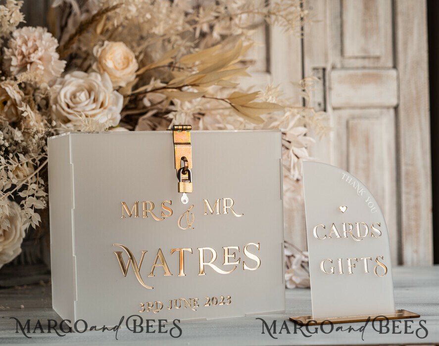 CARD BOXES acrylic Cards box Elegant Frozen wedding Set acrylic card box with Lock and sign cards & gifts, Personalized Wedding Card Box, Clear Card Box, Wedding Card Box with Lid, Wedding Money Box, Wedding Card Holder