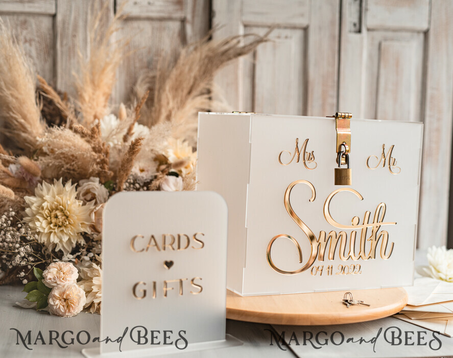 CARD BOXES acrylic Cards box Elegant Frozen wedding Set acrylic card box with Lock and sign cards & gifts, Personalized Wedding Card Box, Clear Card Box, Wedding Card Box with Lid, Wedding Money Box, Wedding Card Holder