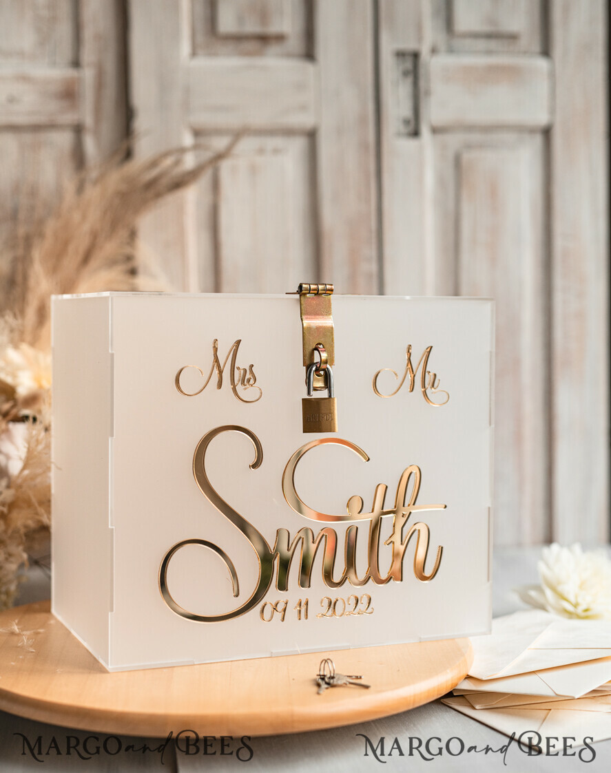 CARD BOXES acrylic Cards box Elegant Frozen wedding Set acrylic card box with Lock and sign cards & gifts, Personalized Wedding Card Box, Clear Card Box, Wedding Card Box with Lid, Wedding Money Box, Wedding Card Holder