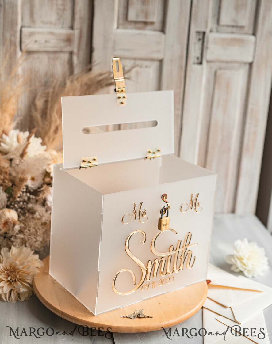 CARD BOXES acrylic Cards box Elegant Frozen wedding Set acrylic card box with Lock and sign cards & gifts, Personalized Wedding Card Box, Clear Card Box, Wedding Card Box with Lid, Wedding Money Box, Wedding Card Holder