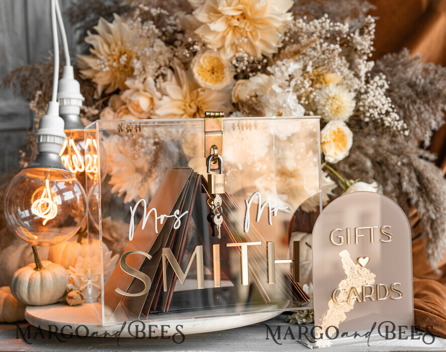 CARD BOXES acrylic Cards box Elegant Clear wedding Set acrylic card box with Lock and sign cards & gifts, Personalized Wedding Card Box, Clear Card Box, Wedding Card Box with Lid, Wedding Money Box, Wedding Card Holder