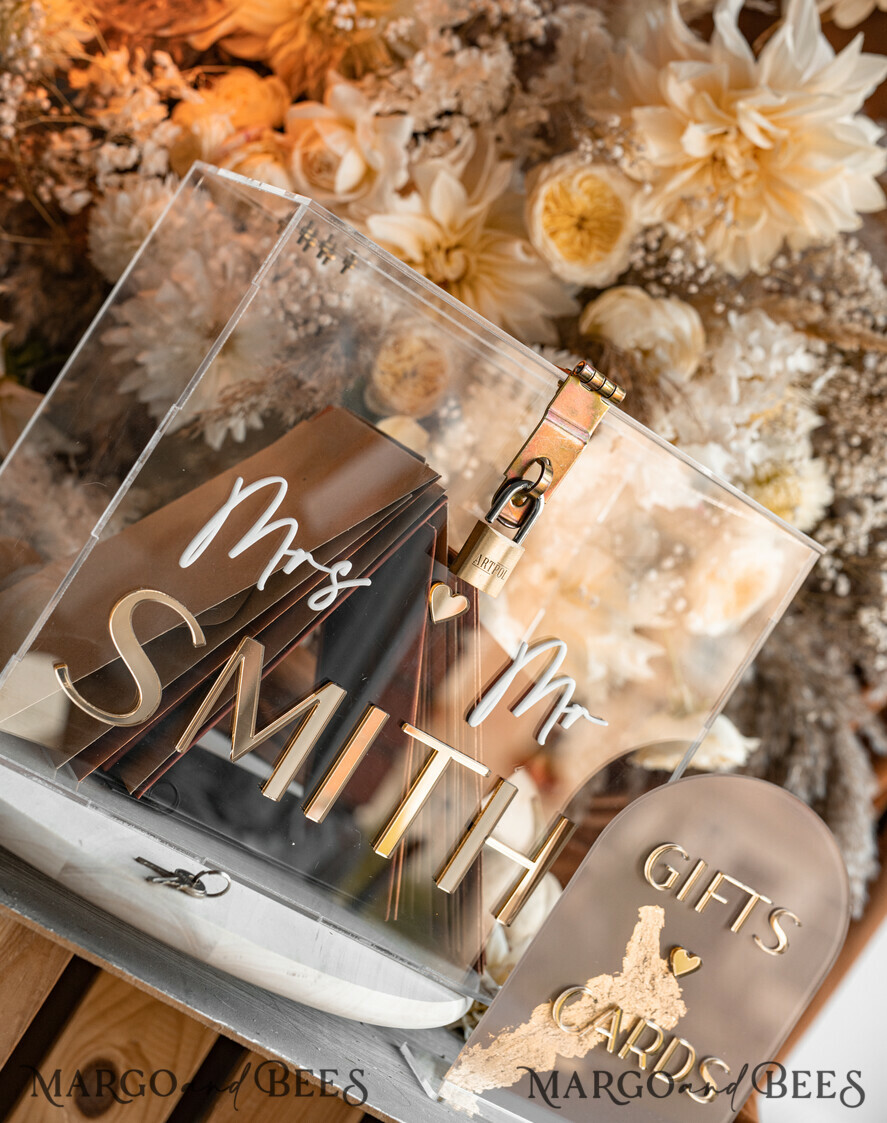 CARD BOXES acrylic Cards box Elegant Clear wedding Set acrylic card box with Lock and sign cards & gifts, Personalized Wedding Card Box, Clear Card Box, Wedding Card Box with Lid, Wedding Money Box, Wedding Card Holder