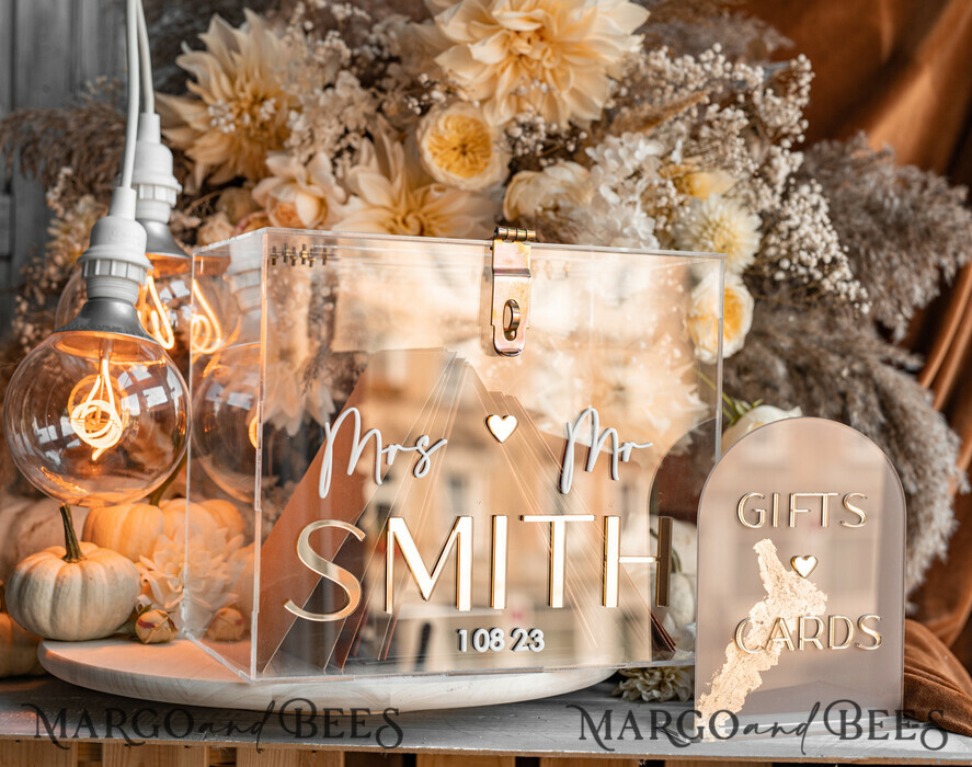 CARD BOXES acrylic Cards box Elegant Clear wedding Set acrylic card box with Lock and sign cards & gifts, Personalized Wedding Card Box, Clear Card Box, Wedding Card Box with Lid, Wedding Money Box, Wedding Card Holder