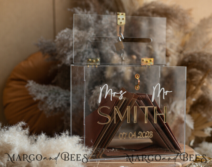 CARD BOXES acrylic Cards box Elegant Clear wedding Set acrylic card box with Lock and sign cards & gifts, Personalized Wedding Card Box, Clear Card Box, Wedding Card Box with Lid, Wedding Money Box, Wedding Card Holder