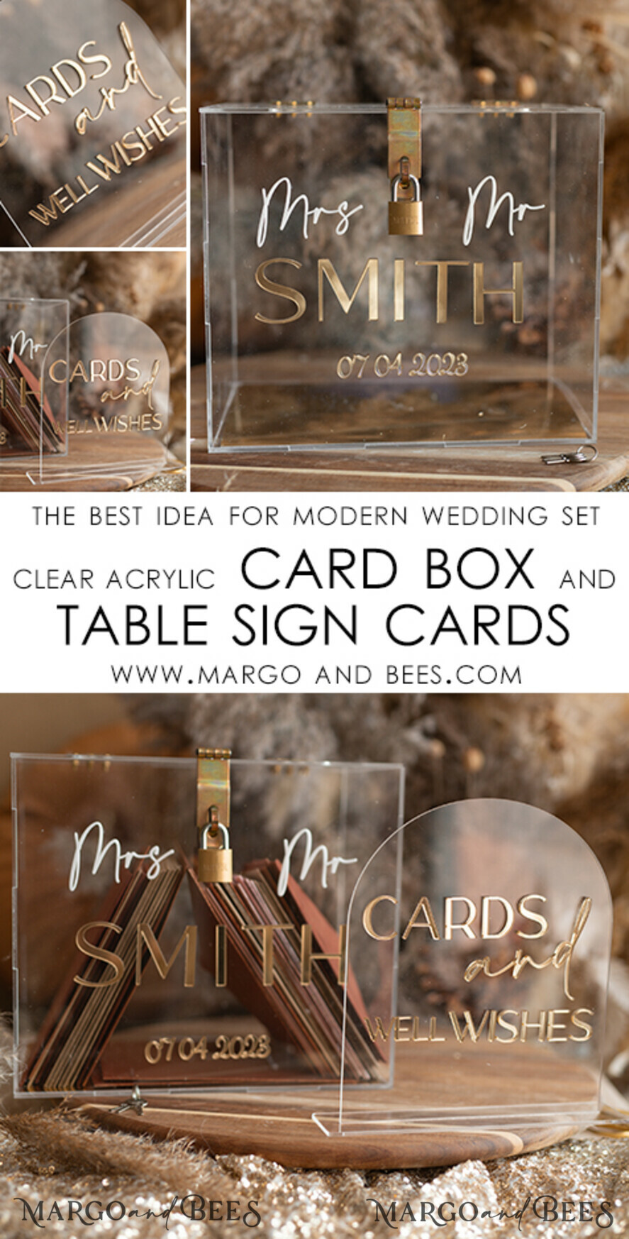 CARD BOXES acrylic Cards box Elegant Clear wedding Set acrylic card box with Lock and sign cards & gifts, Personalized Wedding Card Box, Clear Card Box, Wedding Card Box with Lid, Wedding Money Box, Wedding Card Holder