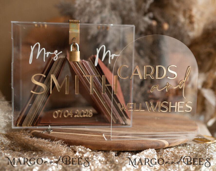CARD BOXES acrylic Cards box Elegant Clear wedding Set acrylic card box with Lock and sign cards & gifts, Personalized Wedding Card Box, Clear Card Box, Wedding Card Box with Lid, Wedding Money Box, Wedding Card Holder
