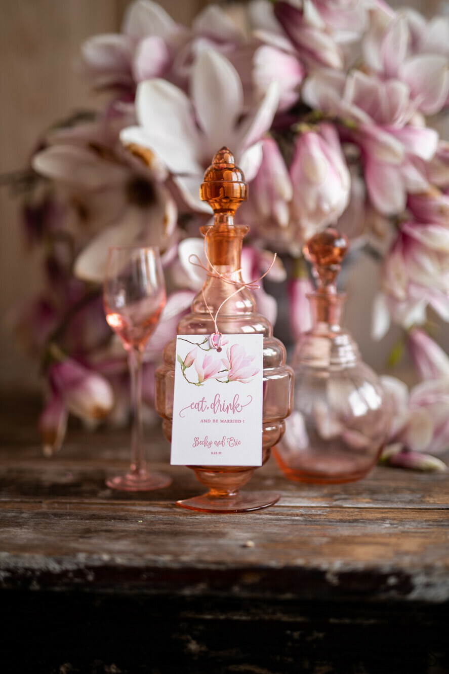 DRINKS LABELS Romantic wine label