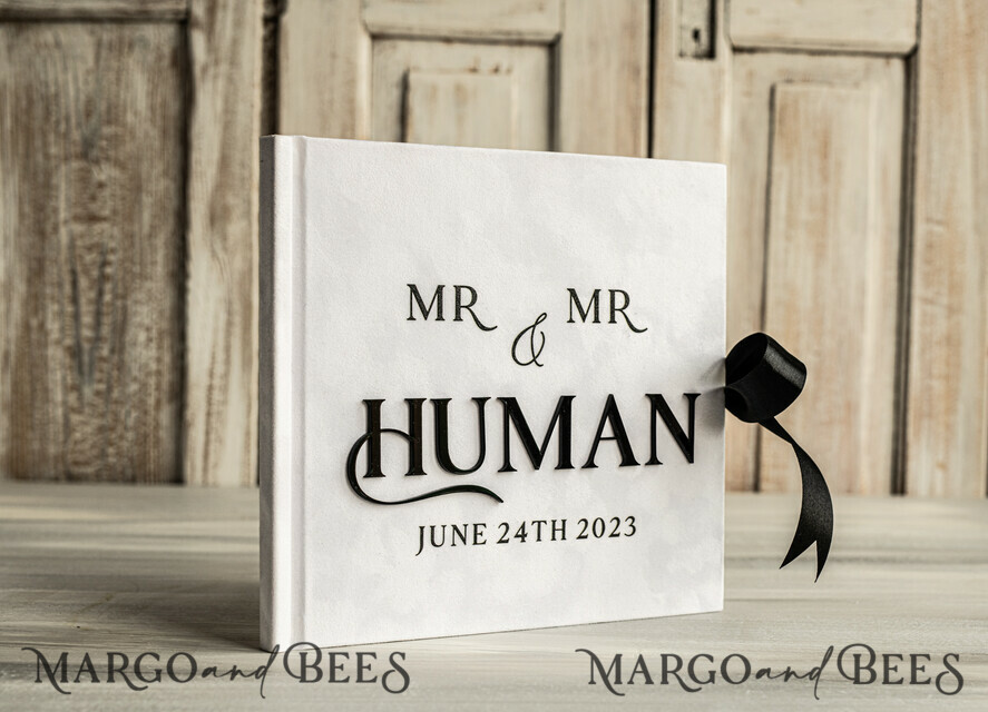 WEDDING GUEST BOOKS Instax Instant Photo Book black & white Velvet Acrylic Wedding Guest Book Personalised & sign set, Velvet elegant Instant Photo Book Boho Elegant Instax Guestbook
