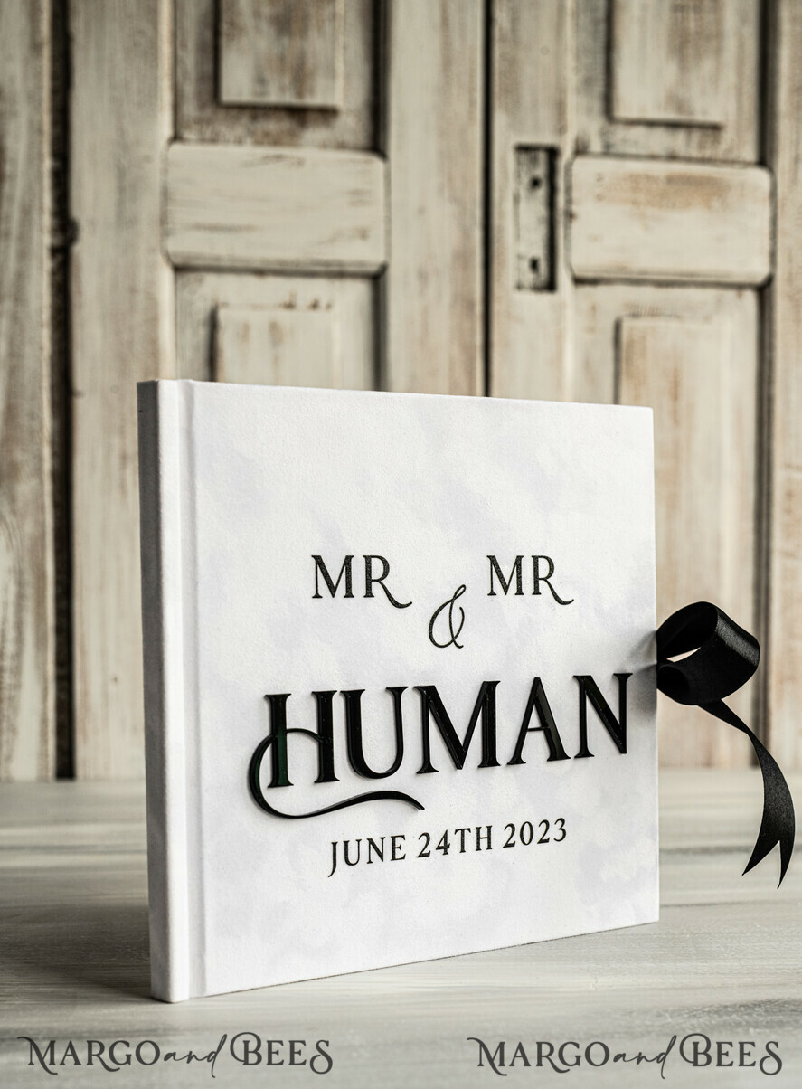 WEDDING GUEST BOOKS Instax Instant Photo Book black & white Velvet Acrylic Wedding Guest Book Personalised & sign set, Velvet elegant Instant Photo Book Boho Elegant Instax Guestbook