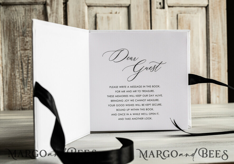WEDDING GUEST BOOKS Instax Instant Photo Book black & white Velvet Acrylic Wedding Guest Book Personalised & sign set, Velvet elegant Instant Photo Book Boho Elegant Instax Guestbook