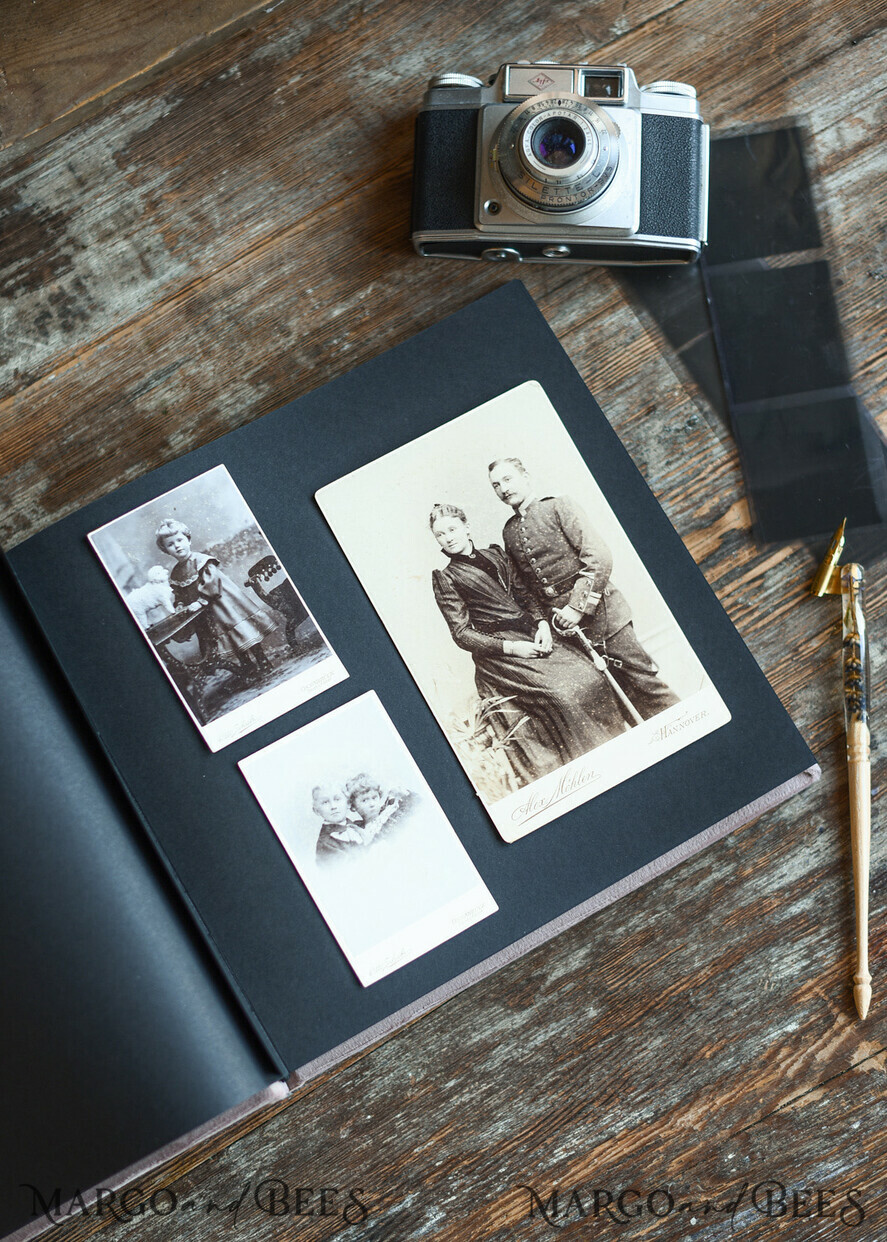WEDDING GUEST BOOKS Instax Instant Photo Book Velvet Personalized Guest Book with Velvet Box