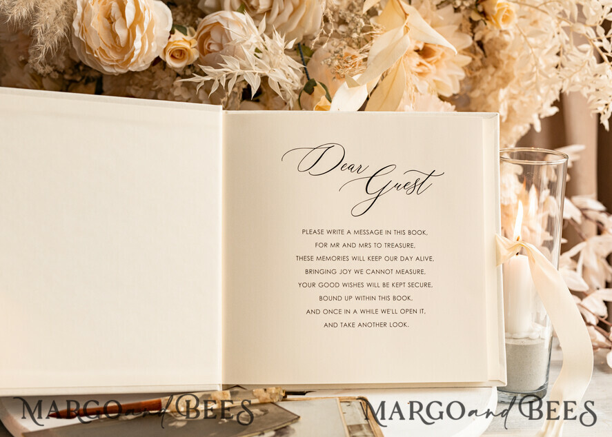 WEDDING GUEST BOOKS Instax Instant Photo Book Ivory Gold Acrylic Wedding Guest Book Personalised & sign set, Velvet Instant Photo Book Boho Elegant Instax Wedding Photo Guestbook