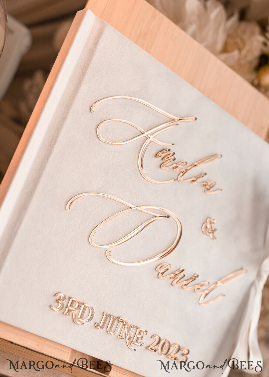 WEDDING GUEST BOOKS Instax Instant Photo Book Pure White Gold Acrylic Wedding Guest Book Personalised and sign set, Velvet Instant Photo Book Boho Elegant Instax Wedding Photo Guestbook