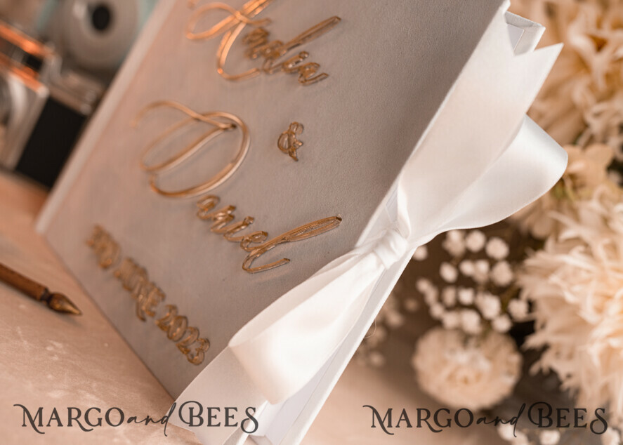 WEDDING GUEST BOOKS Instax Instant Photo Book Pure White Gold Acrylic Wedding Guest Book Personalised and sign set, Velvet Instant Photo Book Boho Elegant Instax Wedding Photo Guestbook