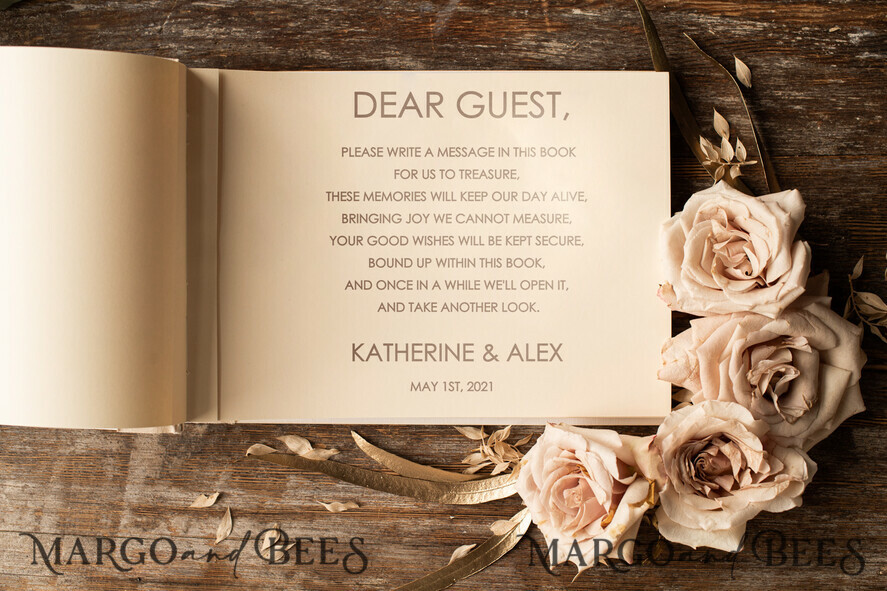 WEDDING GUEST BOOKS Instax Instant Photo Book Romantic Wood Wedding GuestBook, Custom Names • Instant Photo Book Boho Engraved wood Instax Wedding Photo Guestbook