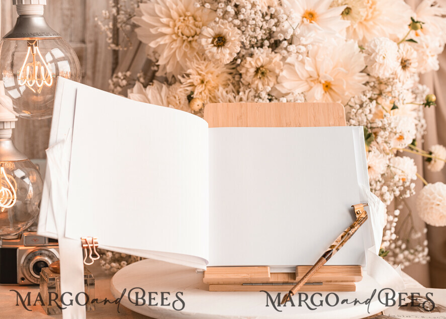 WEDDING GUEST BOOKS Instax Instant Photo Book Pure White Gold Acrylic Wedding Guest Book Personalised and sign set, Velvet Instant Photo Book Boho Elegant Instax Wedding Photo Guestbook