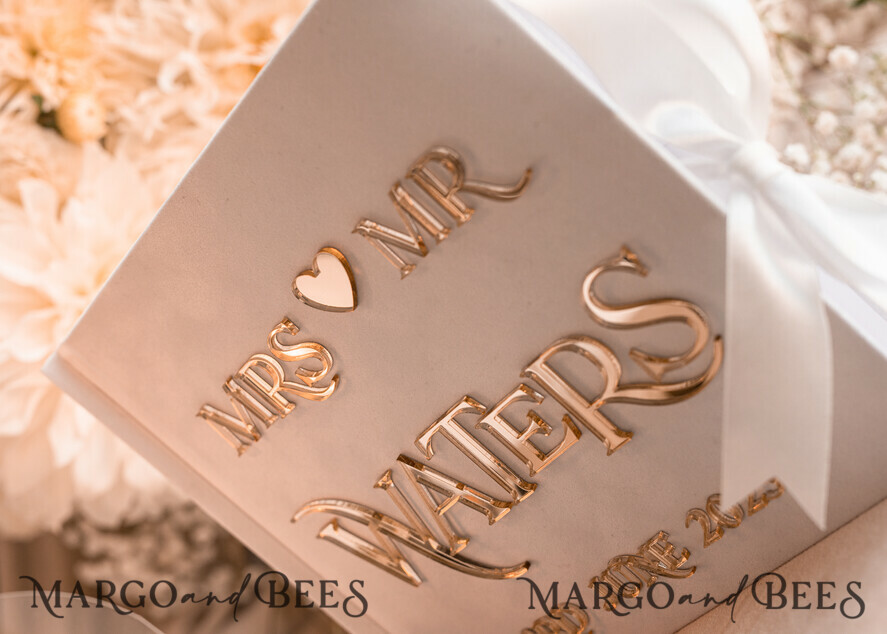 WEDDING GUEST BOOKS Instax Instant Photo Book Pure White Gold Acrylic Wedding Guest Book Personalised and sign set, Velvet Instant Photo Book Boho Elegant Instax Wedding Photo Guestbook