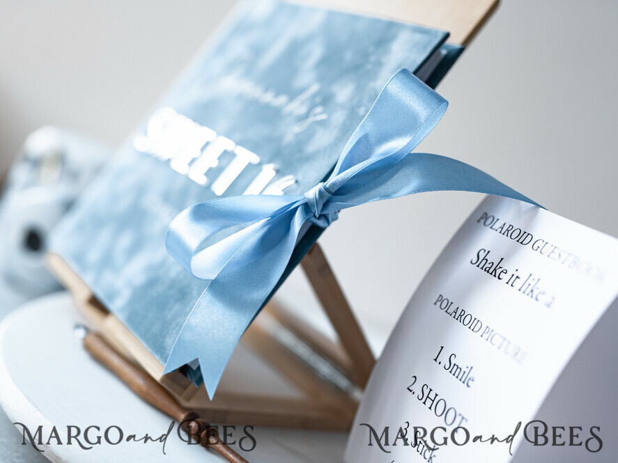 WEDDING GUEST BOOKS Instax Instant Photo Book Sweet 16 Guest Book Personalised, Velvet Instant Photo Book Boho Elegant Instax Sweet 16 Photo Guestbook