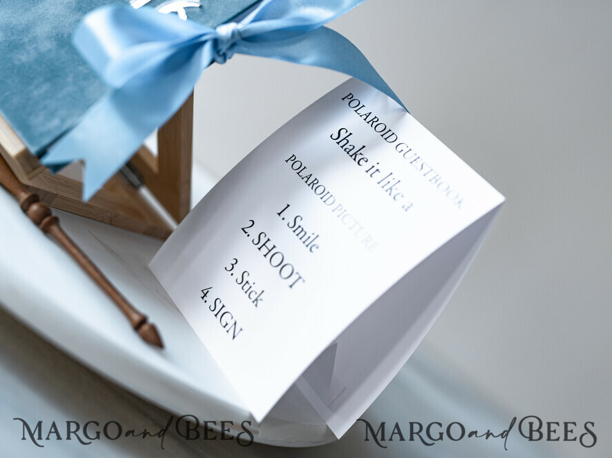 WEDDING GUEST BOOKS Instax Instant Photo Book Sweet 16 Guest Book Personalised, Velvet Instant Photo Book Boho Elegant Instax Sweet 16 Photo Guestbook