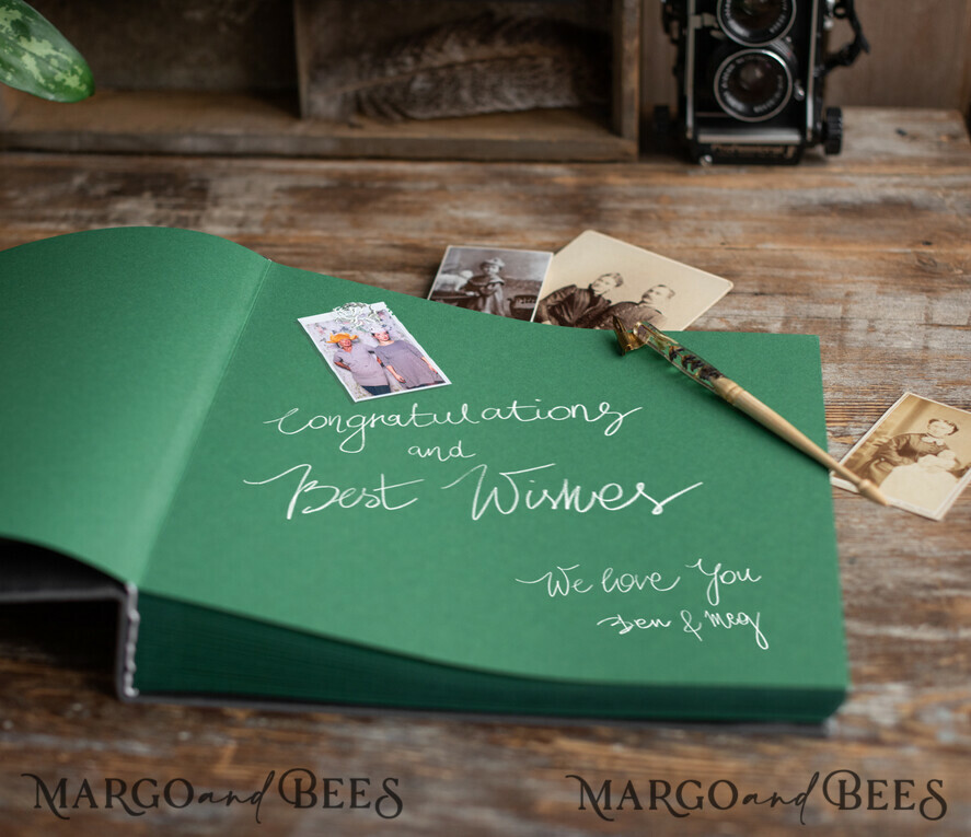WEDDING GUEST BOOKS Instax Instant Photo Book Wedding Guest Book Personalised, Velvet Grey Instant Photo Book, Custom Elegant Instax Wedding Photo Guestbook