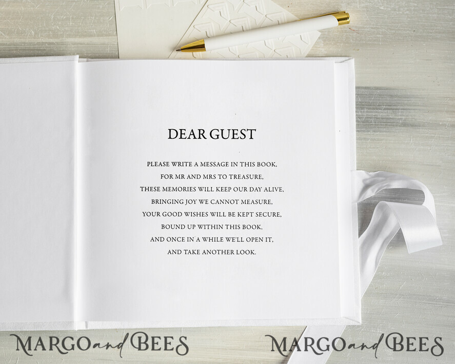 WEDDING GUEST BOOKS Instax Instant Photo Book Pure White Gold Acrylic Wedding Guest Book Personalised and sign set, Velvet white Instant Photo Book Boho Elegant Instax Wedding Photo Guestbook