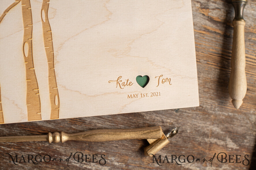 WEDDING GUEST BOOKS Instax Instant Photo Book woodland Presonalised Wedding Guest Book, Wooden Instant Photo Book Boho Rustic Instax Wedding Photo Guestbook