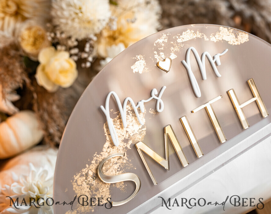 TABLE DECOR SIGNS Acrylic table decor Numbers Acrylic Arch Cappuccino Top Table Sign, Clear Acrylic And Gold Top Table Sign, Nude Taupe Gold Plexi Top Table Sign, Tan Luxury Wedding Table Decor, Earthy Wedding Signage Golden Mirror Top Table Sign