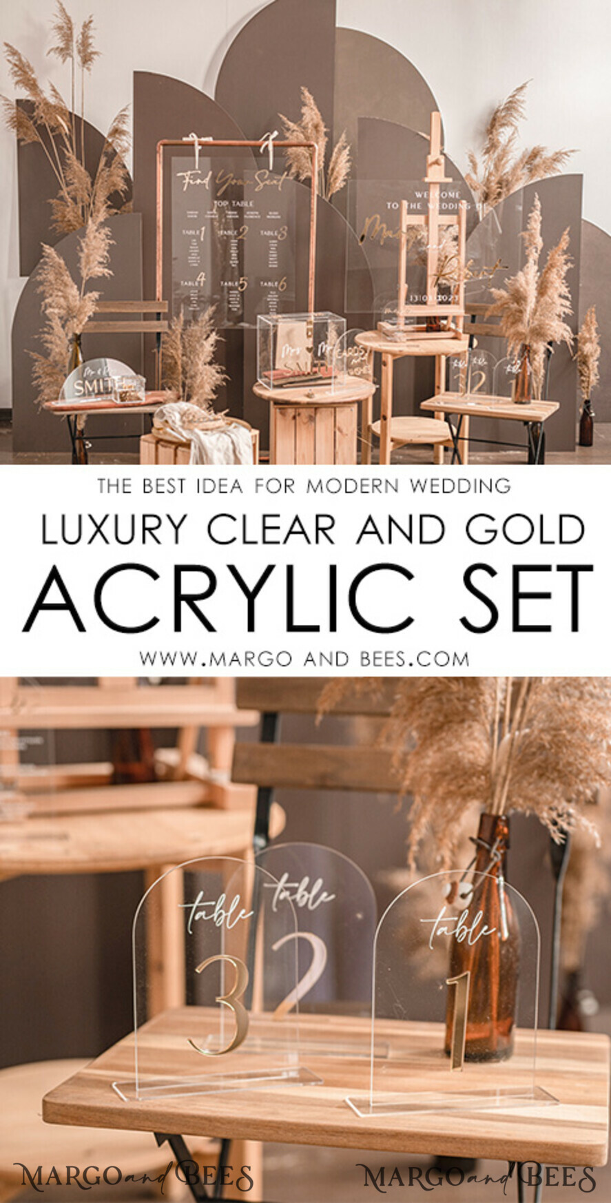 TABLE DECOR SIGNS Acrylic table decor Numbers Acrylic Arch Table Numbers, Clear Acrylic gold Signs, Gold Plexi Table Numbers, Luxury Wedding Table Decor, Wedding Signage Gold mirror UV white, table numbers
