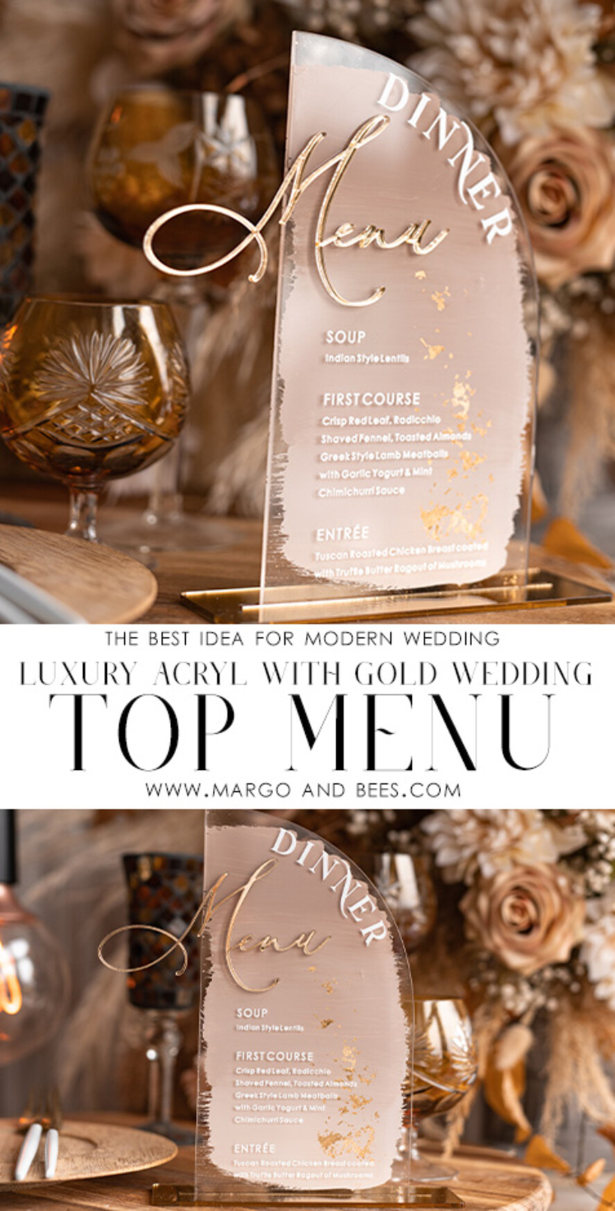 TABLE DECOR SIGNS Acrylic table decor Numbers Acrylic Half Arch Ombre Cappuccino Table Menu, Clear Acrylic And Gold Sign, Nude Gold Plexi Table Numbers, Tan Luxury Wedding Table Decor, Earthy Wedding Signage Golden Mirror Table Numbers